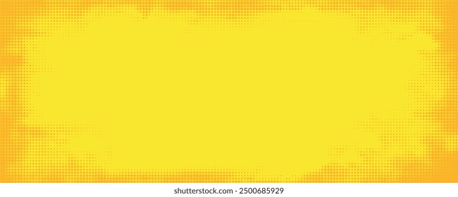 Dots halftone yellow color pattern gradient grunge texture background. Dots pop art comics sport style vector illustration