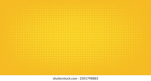 Dots halftone yellow color pattern gradient grunge texture background. Dots pop art comics sport style