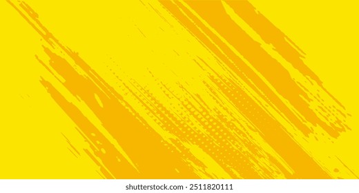 Dots halftone yellow color pattern gradient grunge texture background. Dots pop art comics sport style vector illustration