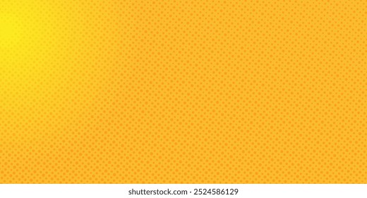 Dots halftone yellow color pattern gradient texture background abstract art