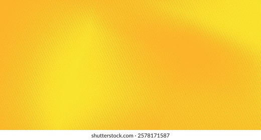 Dots halftone yellow color pattern gradient texture with technology digital background. Dots pop art comics with summer background.