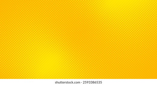 Dots halftone yellow color pattern gradient grunge texture background. Dots pop art comics sport modern halftone