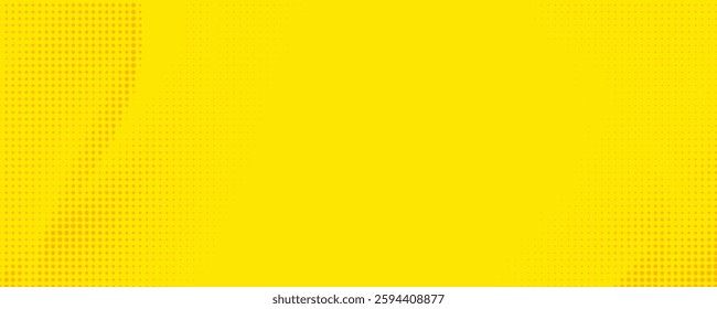 Dots halftone yellow color pattern gradient grunge texture background. Dots pop art comics sport style vector illustration