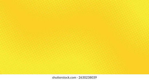 Dots halftone yellow color pattern gradient texture with technology digital background. Dots pop art comics with summer background. 