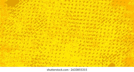 Fondo de textura grunge de gradiente de patrón de color amarillo de semitono de puntos. Ilustración vectorial de estilo deportivo de cómics de arte pop de puntos