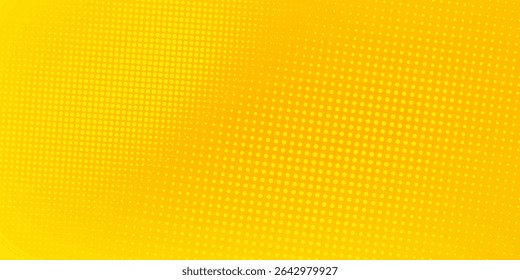 Dots halftone yellow color pattern gradient texture background. Dots pop art comics sport simple good modern
