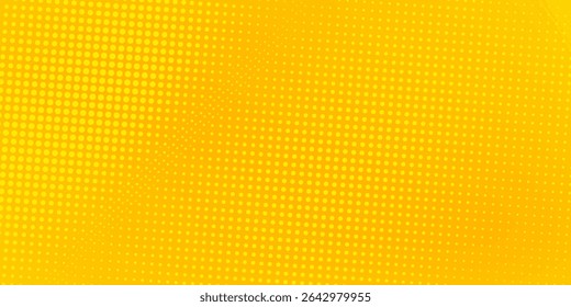 Dots halftone yellow color pattern gradient texture background. Dots pop art comics sport simple good modern art