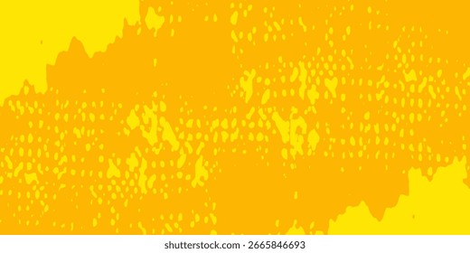 Fondo de textura grunge de gradiente de patrón de color amarillo de semitono de puntos. Ilustración vectorial de estilo deportivo de cómics de arte pop de puntos