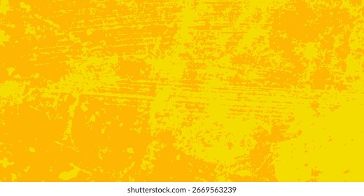 Fondo de textura grunge de gradiente de patrón de color amarillo de semitono de puntos. Sencillo