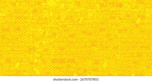Fondo de textura grunge de gradiente de patrón de color amarillo de semitono de puntos. Fondo del best seller del estilo del deporte de los cómics del arte pop de los puntos