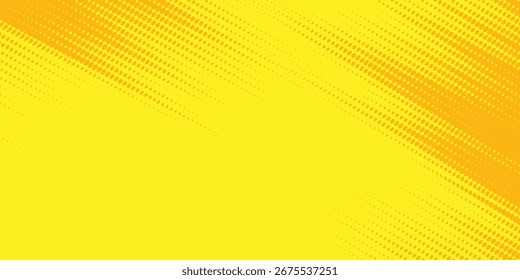 Dots halftone yellow color pattern gradient grunge texture background. Dots pop art comics sport style. vector pattern background eps10