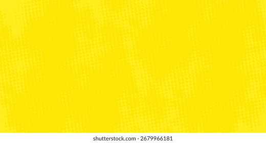 Fondo de textura grunge de gradiente de patrón de color amarillo de semitono de puntos. Ilustración vectorial de estilo deportivo de cómics de arte pop de puntos