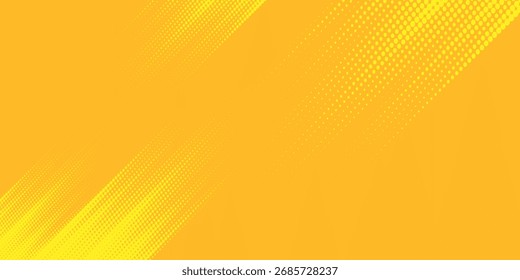 Patrón de color amarillo semitono de puntos 
