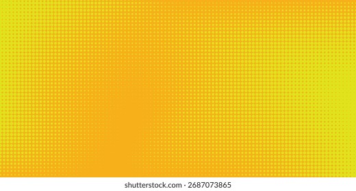 Dots halftone yellow color pattern gradient texture yellow technology digital background. Dots pop art comics with nature graphic design.
