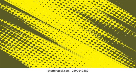 Dots halftone yellow color pattern gradient grunge texture background. vector illustration.