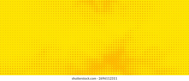 Pontos meio-tom amarelo padrão de cor gradiente gradiente textura fundo.