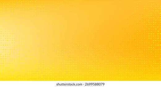 Fondo de textura de gradiente de patrón de color amarillo de semitono de puntos. Puntos pop art suave textura agradable