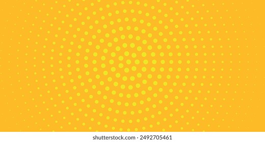 Dots halftone yellow and dark blue color pattern gradient grunge texture background. vector grunge. modern