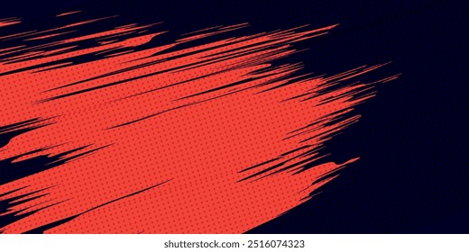 Pontos meio tom amarelo e azul escuro padrão de cor gradiente gradiente fundo textura grunge. Pontos pop art esporte estilo vetor ilustração