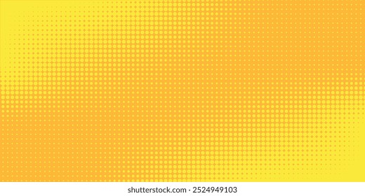 Dots halftone yellow and dark blue color pattern gradient grunge texture background. vector grunge. modern