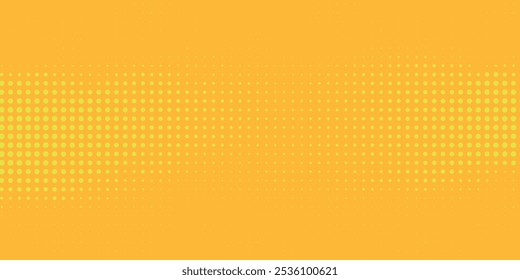 Dots halftone yellow and dark blue color pattern gradient grunge texture background. vector