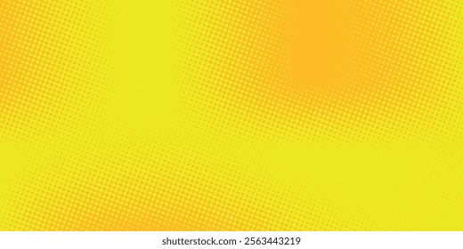 Dots halftone yellow and dark blue color pattern gradient grunge texture background. vector grunge. modern