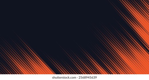 Dots halftone yellow and dark blue color pattern gradient grunge texture background. Dots pop art sport style vector illustration eps10