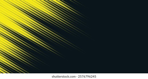 Dots halftone yellow and dark blue color pattern gradient grunge texture background. Dots pop art sport style vector illustration.