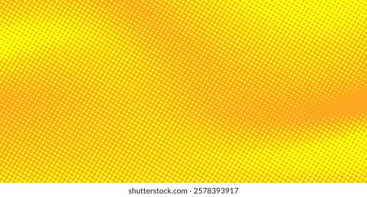 Dots halftone yellow and dark blue color pattern gradient grunge texture background. vector 