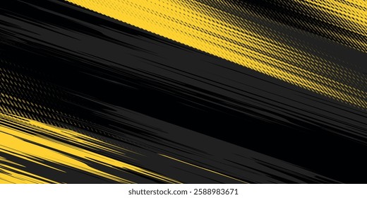 Dots halftone yellow and dark blue color pattern gradient grunge texture background. Dots pop art sport style vector illustration	