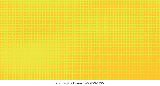 Dots halftone yellow and dark blue color pattern gradient grunge texture background. vector grunge modern