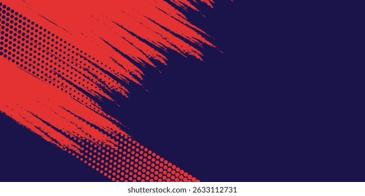 Dots halftone yellow and dark blue color pattern gradient grunge texture background. Dots pop art sport style vector illustration
