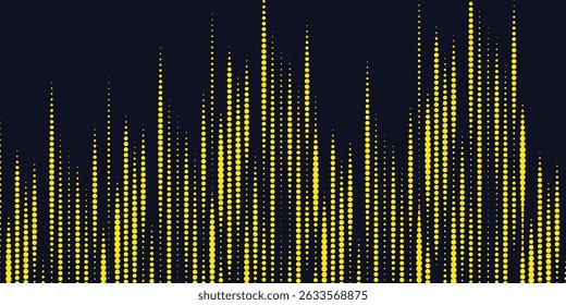 Dots halftone yellow and dark blue color pattern gradient grunge texture background. Dots pop art sport style vector illustration. Vector grunge halftone abstract.Dots texture background.
