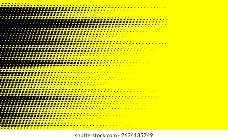 Fondo de textura grunge degradado de patrón de color amarillo y azul oscuro. Ilustración vectorial de estilo deportivo de arte pop de puntos.