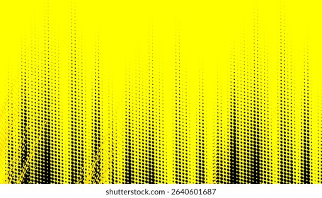 Dots halftone yellow and dark blue color pattern gradient grunge texture background. Dots pop art sport style vector illustration.
