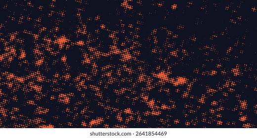 Dots halftone yellow and dark blue color pattern gradient grunge texture background. Dots pop art sport style modern arts