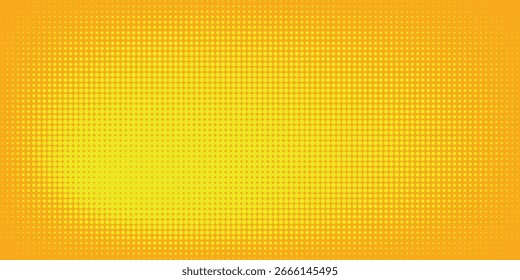 Dots halftone yellow and dark blue color pattern gradient grunge texture background. 