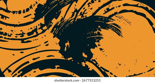 Fondo de textura grunge degradado de patrón de color amarillo y azul oscuro, eps10.