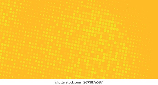 Pontos meio tom amarelo e azul escuro padrão de cor gradiente gradiente textura fundo. vetor grunge. moderno