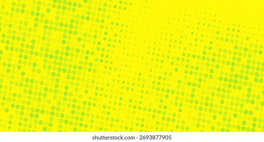 Punkte Halbton gelb und dunkelblaue Farbmuster Farbverlauf Grunge Textur Hintergrund. Vektorgrunge. modern