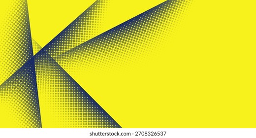 Dots halftone yellow and dark blue color pattern gradient grunge texture background. Dots pop art sport style vector illustration. Eps10