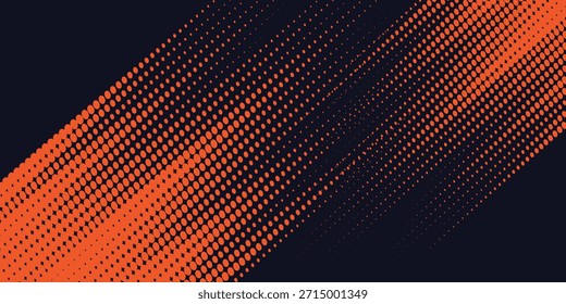 Fondo de textura grunge degradado de patrón de color amarillo y azul oscuro. Ilustración vectorial de estilo deportivo de arte pop de puntos	
