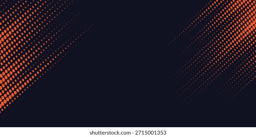 Fondo de textura grunge degradado de patrón de color amarillo y azul oscuro. Ilustración vectorial de estilo deportivo de arte pop de puntos	
