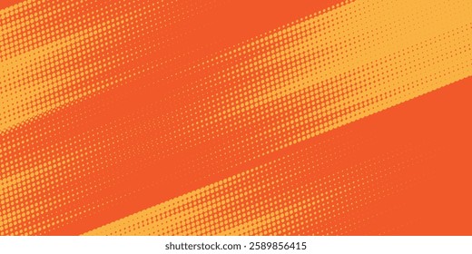 Dots halftone yellow and dark orange vector line color pattern gradient grunge texture background. grunge brush strokes ink paint isolated on white background. modern