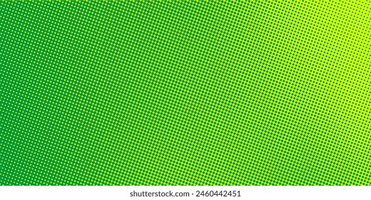 Dots halftone yellow green color pattern gradient texture background.