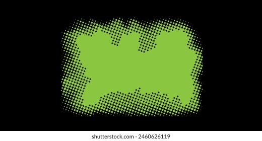 Dots halftone yellow green color pattern gradient texture background.