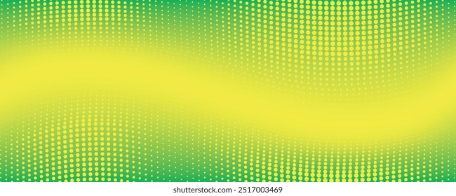 Dots halftone yellow green color pattern gradient texture background eps 10