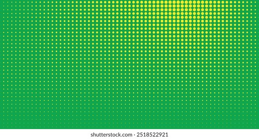 Pontos meio-tom amarelo verde padrão de cor gradiente textura fundo.