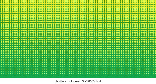 Dots halftone yellow green color pattern gradient texture background.