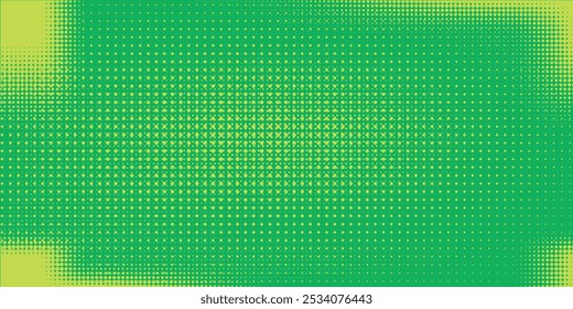 Dots halftone yellow green color pattern gradient texture background.